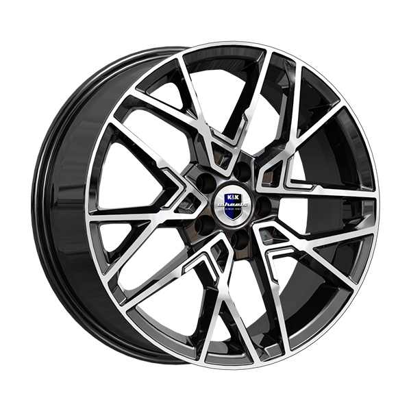 диски КиК ВУДРОФ 7,0xR18 5x114,3 67,1 45 алмаз_черный